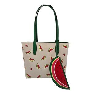 Kate Spade New York Watermelon Tote Bag Charm‎ Pouch Set